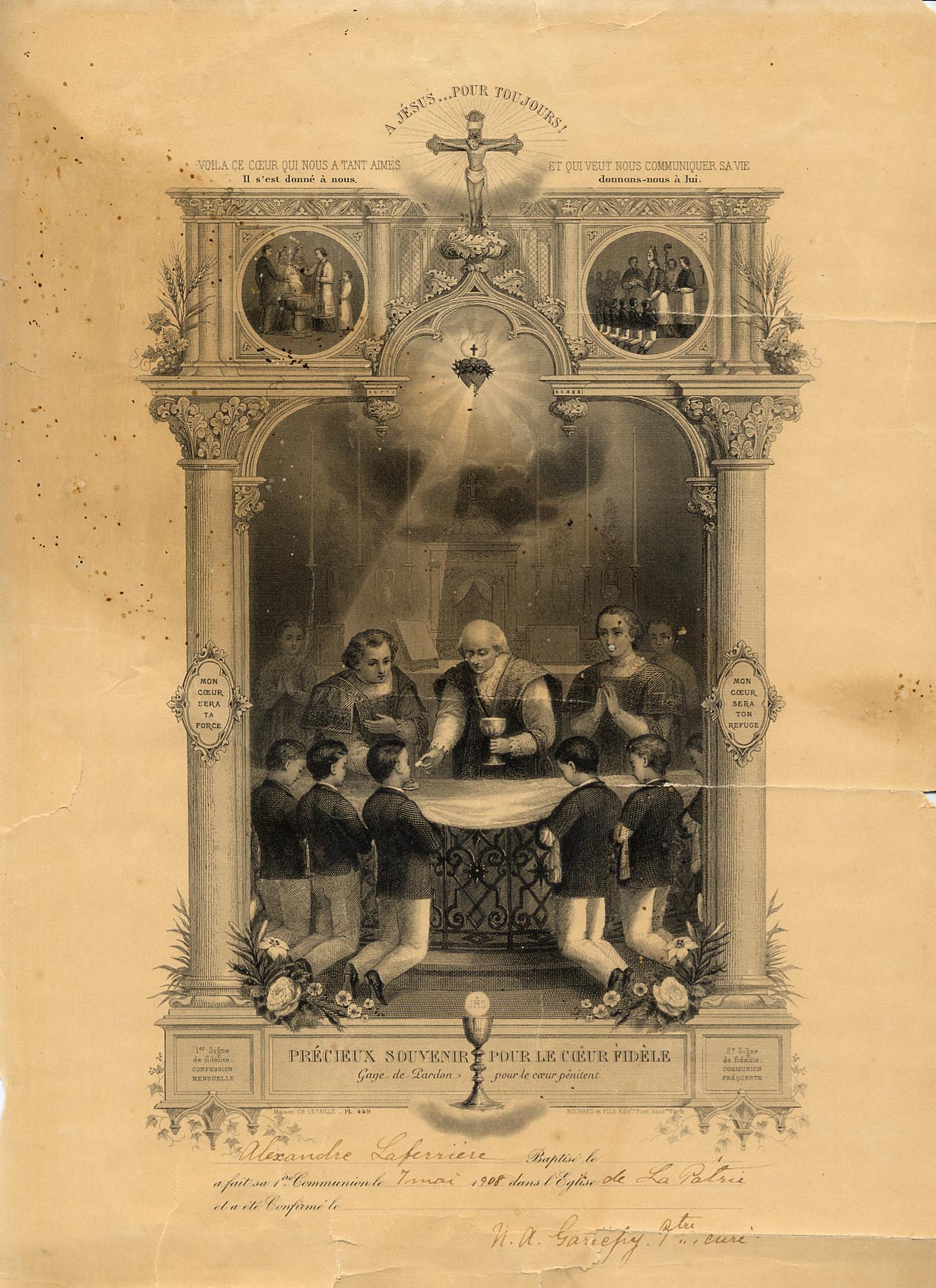 Joseph Alexandre LaFerriere 1898